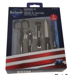 Barbasol 6 Piece Grooming Men Kit Personal Travel Set